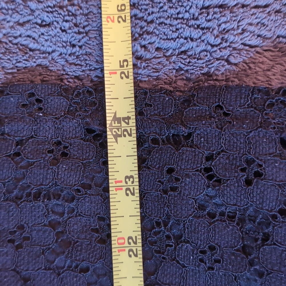 Nanette Lepore| Black Crochet Floral Lace Blouse Top Back Buttoned Polyester - Picture 10 of 15